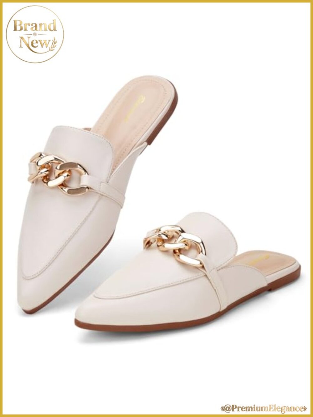 Women's Suede & PU Pointed Toe Slip-On Mules Slides Comfortable Shoes